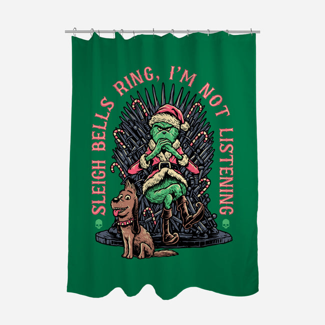 Sleigh Bells Ring-none polyester shower curtain-momma_gorilla