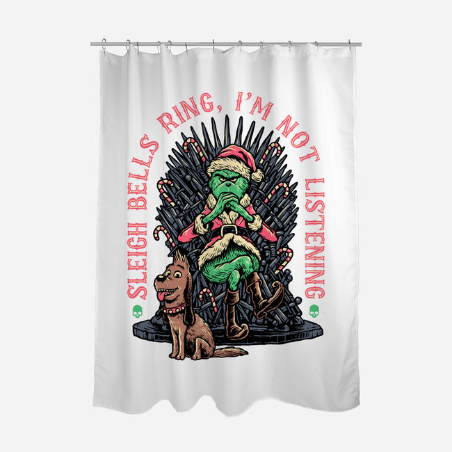 Sleigh Bells Ring-none polyester shower curtain-momma_gorilla