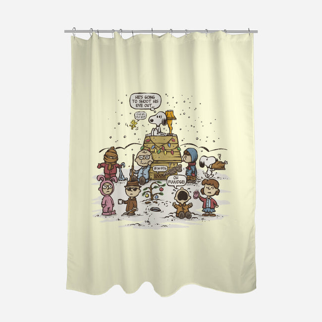 He's Going To Shoot His Eye Out-none polyester shower curtain-kg07