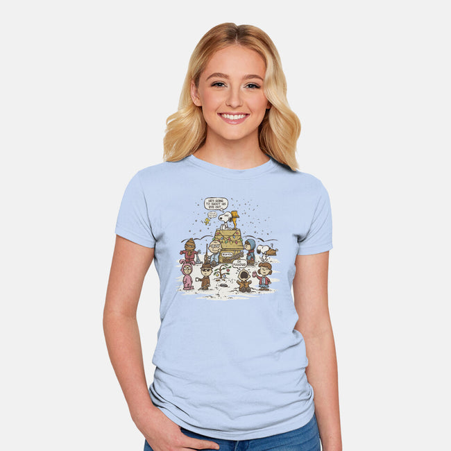 He's Going To Shoot His Eye Out-womens fitted tee-kg07