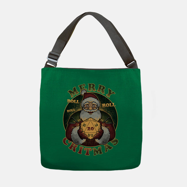 Merry Critmas-none adjustable tote bag-The Inked Smith