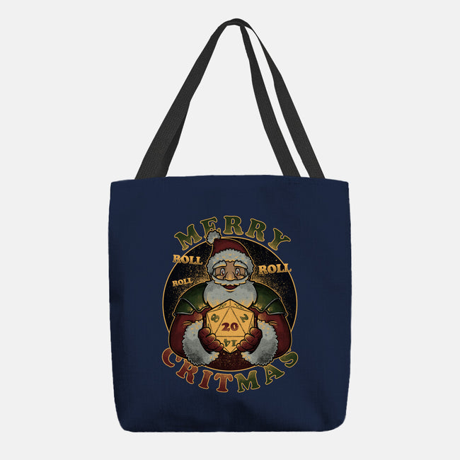 Merry Critmas-none basic tote bag-The Inked Smith