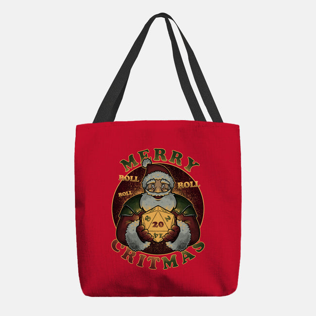Merry Critmas-none basic tote bag-The Inked Smith