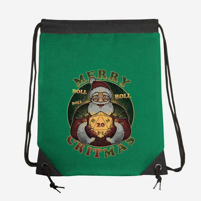Merry Critmas-none drawstring bag-The Inked Smith