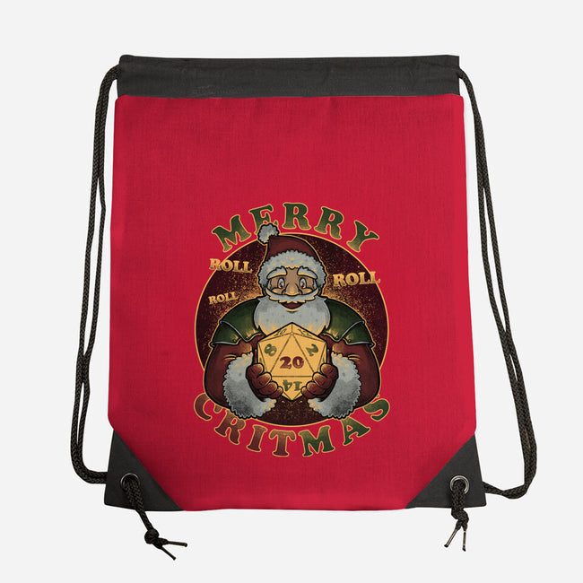 Merry Critmas-none drawstring bag-The Inked Smith