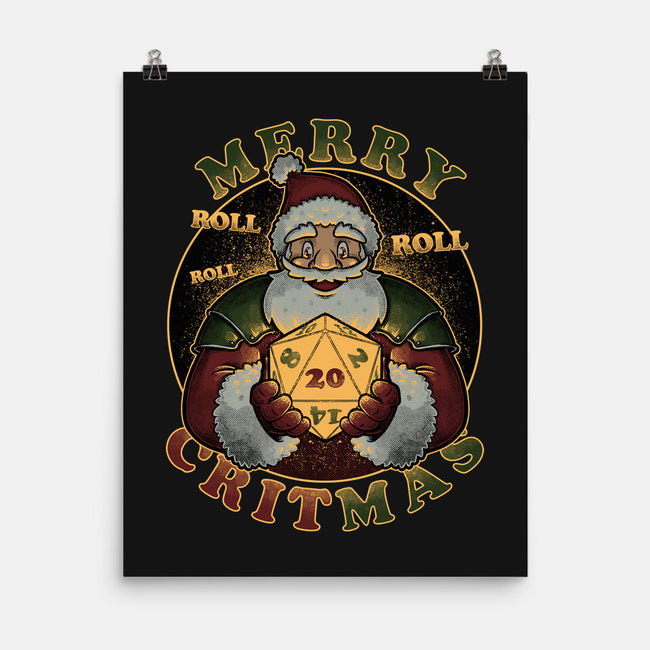 Merry Critmas-none matte poster-The Inked Smith
