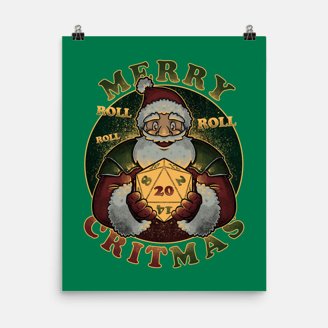 Merry Critmas-none matte poster-The Inked Smith