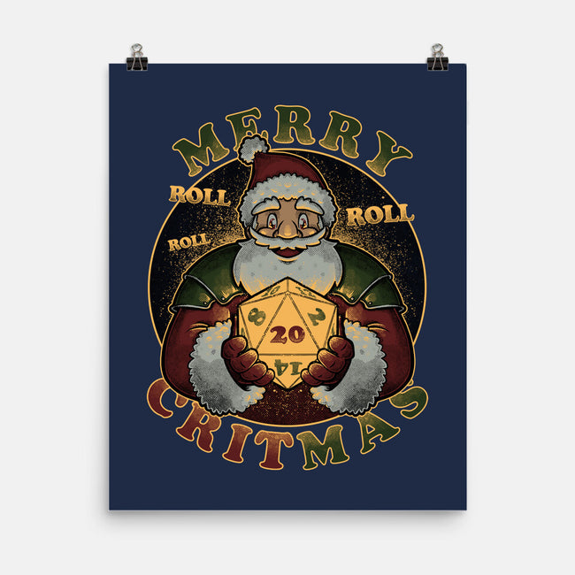 Merry Critmas-none matte poster-The Inked Smith