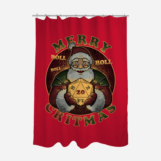 Merry Critmas-none polyester shower curtain-The Inked Smith