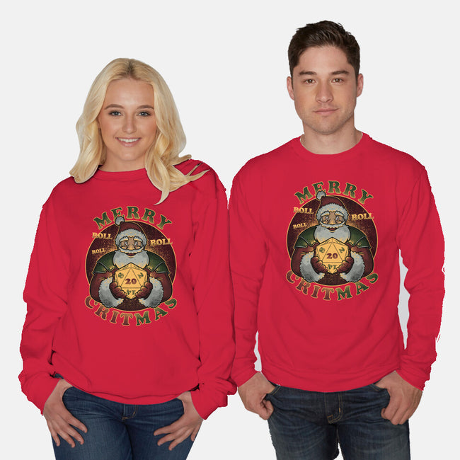 Merry Critmas-unisex crew neck sweatshirt-The Inked Smith