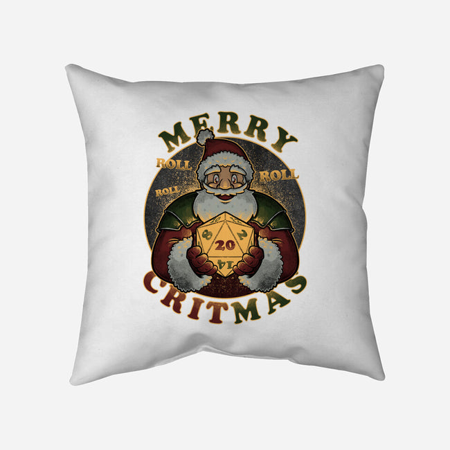 Merry Critmas-none removable cover throw pillow-The Inked Smith