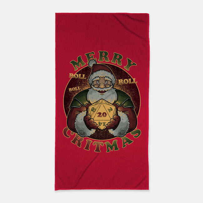 Merry Critmas-none beach towel-The Inked Smith