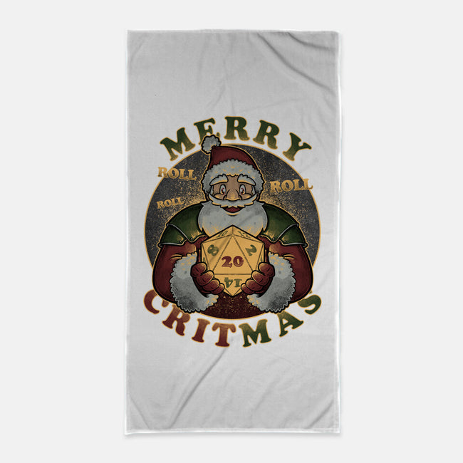 Merry Critmas-none beach towel-The Inked Smith