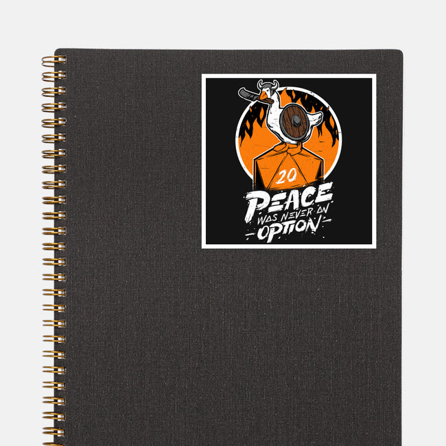 RPG Peace Was Never An Option-none glossy sticker-The Inked Smith