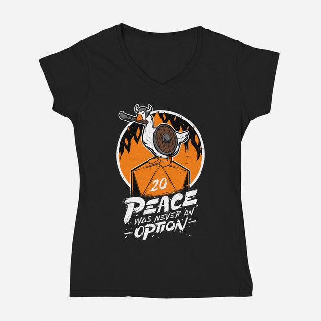 RPG Peace Was Never An Option-womens v-neck tee-The Inked Smith