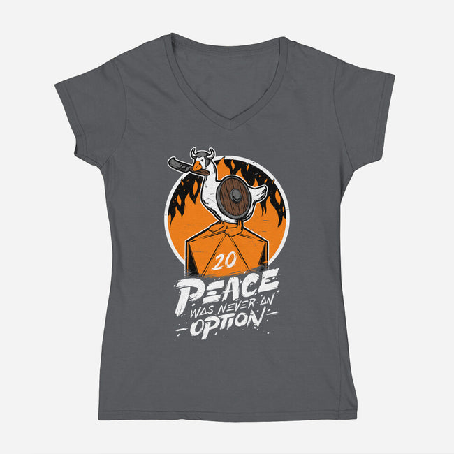 RPG Peace Was Never An Option-womens v-neck tee-The Inked Smith