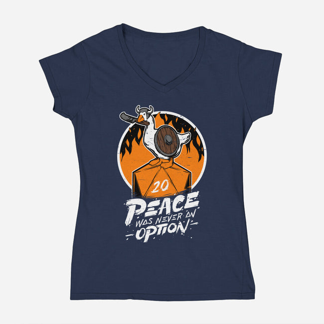 RPG Peace Was Never An Option-womens v-neck tee-The Inked Smith
