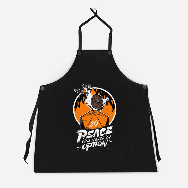 RPG Peace Was Never An Option-unisex kitchen apron-The Inked Smith