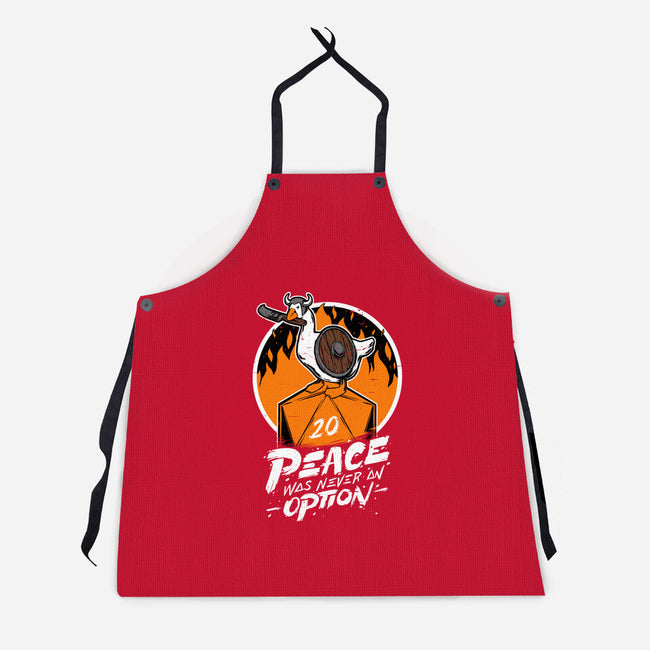 RPG Peace Was Never An Option-unisex kitchen apron-The Inked Smith