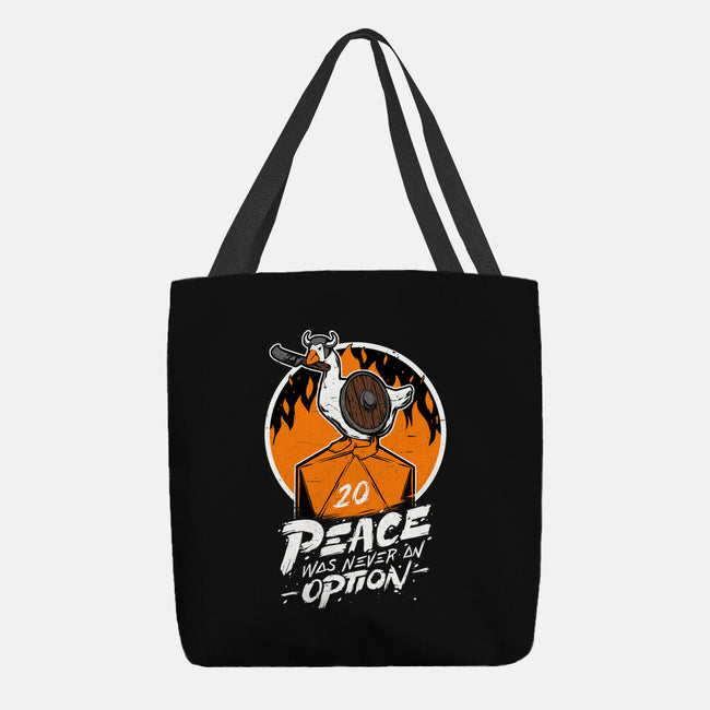 RPG Peace Was Never An Option-none basic tote bag-The Inked Smith