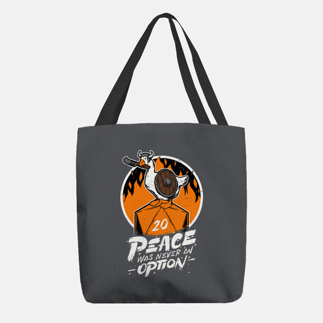 RPG Peace Was Never An Option-none basic tote bag-The Inked Smith