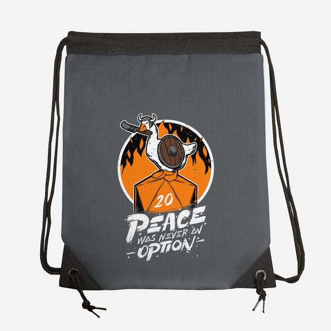 RPG Peace Was Never An Option-none drawstring bag-The Inked Smith