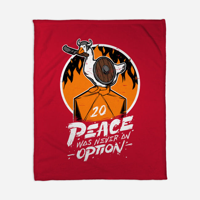 RPG Peace Was Never An Option-none fleece blanket-The Inked Smith