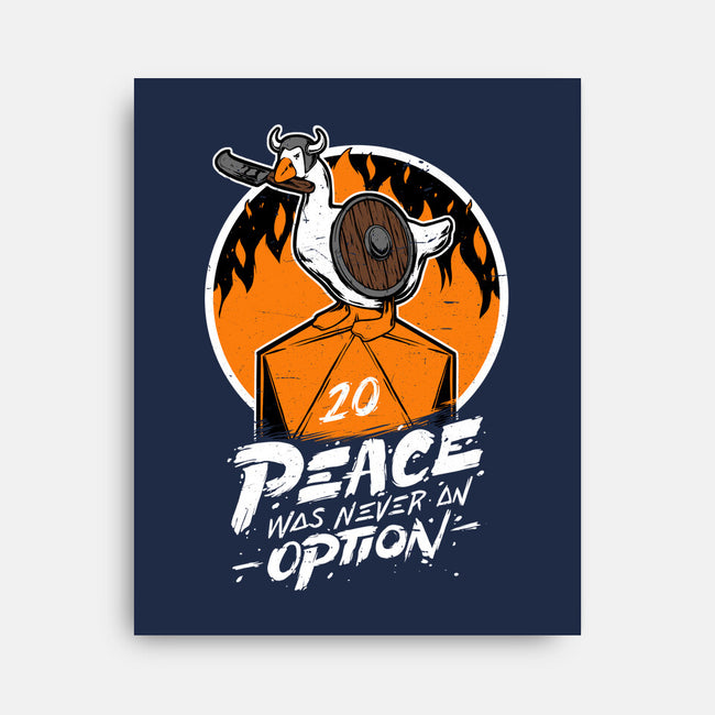 RPG Peace Was Never An Option-none stretched canvas-The Inked Smith