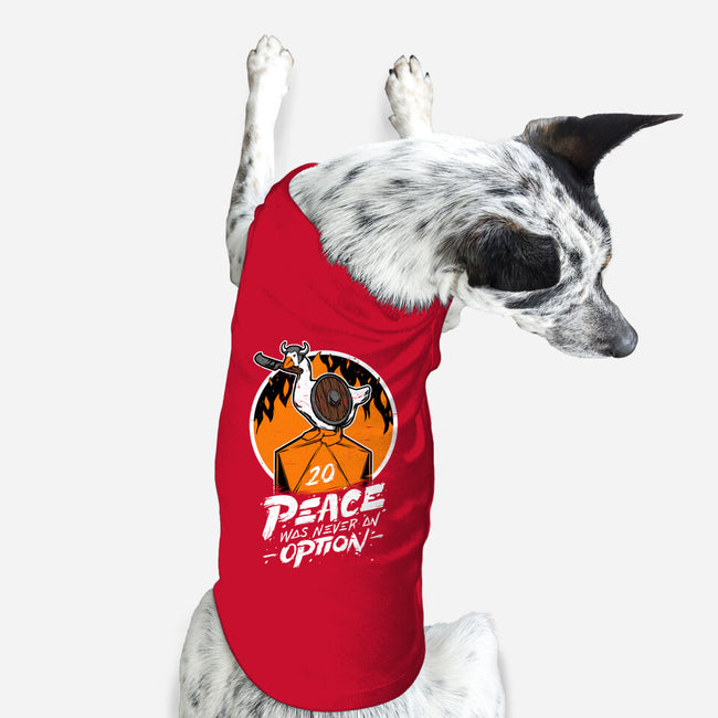 RPG Peace Was Never An Option-dog basic pet tank-The Inked Smith