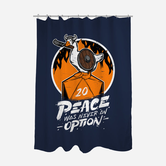 RPG Peace Was Never An Option-none polyester shower curtain-The Inked Smith