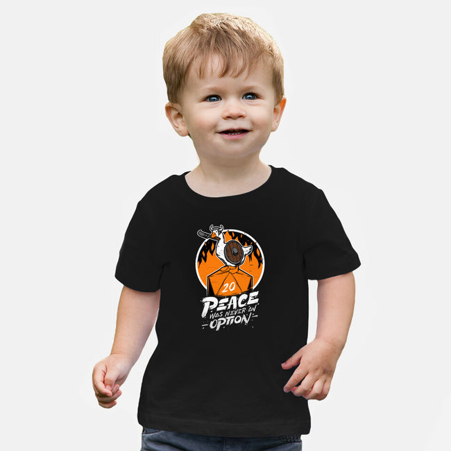 RPG Peace Was Never An Option-baby basic tee-The Inked Smith