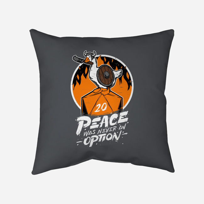 RPG Peace Was Never An Option-none removable cover throw pillow-The Inked Smith