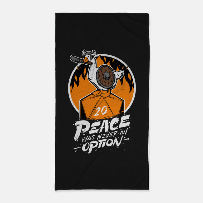 RPG Peace Was Never An Option-none beach towel-The Inked Smith