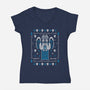 Blink And You're Dead-womens v-neck tee-Logozaste