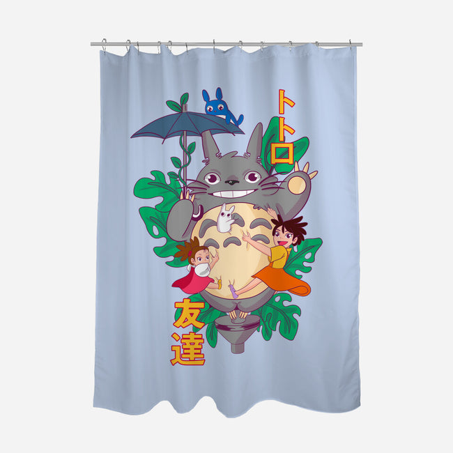 My Good Friend-none polyester shower curtain-Conjura Geek