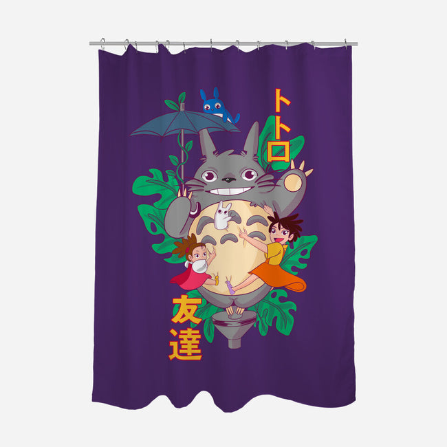 My Good Friend-none polyester shower curtain-Conjura Geek