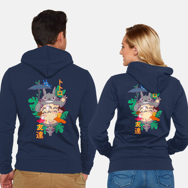 My Good Friend-unisex zip-up sweatshirt-Conjura Geek