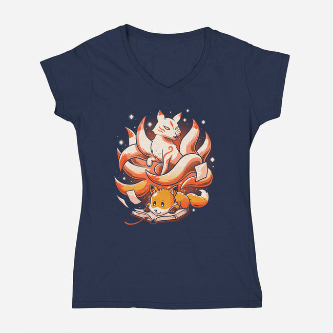 Book Spirit-womens v-neck tee-koalastudio