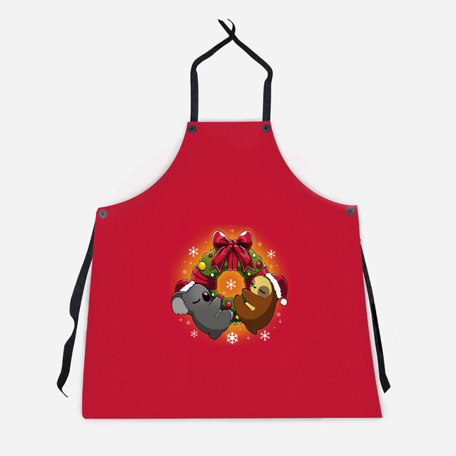 Lazy Christmas-unisex kitchen apron-Vallina84