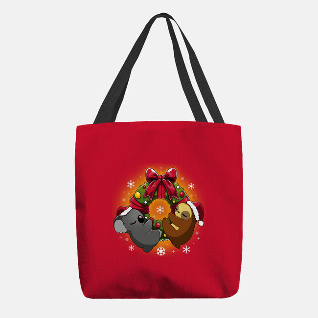 Lazy Christmas-none basic tote bag-Vallina84