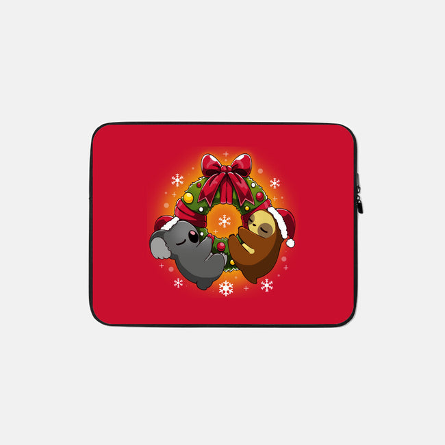 Lazy Christmas-none zippered laptop sleeve-Vallina84