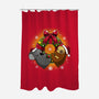 Lazy Christmas-none polyester shower curtain-Vallina84