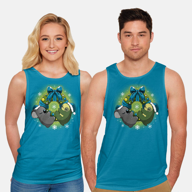 Lazy Christmas-unisex basic tank-Vallina84