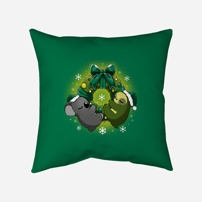 Lazy Christmas-none removable cover throw pillow-Vallina84