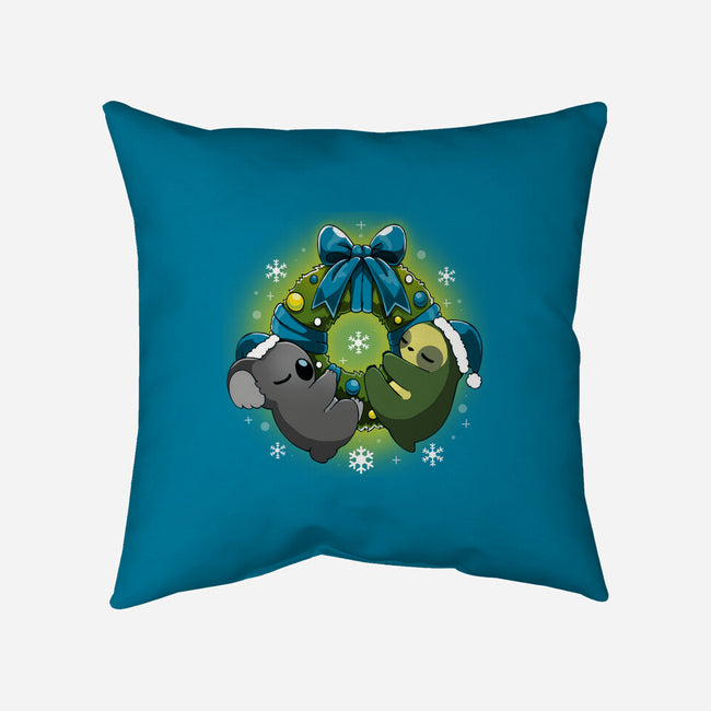 Lazy Christmas-none removable cover throw pillow-Vallina84