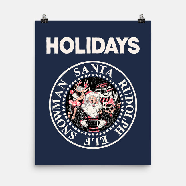 Holidays Band-none matte poster-momma_gorilla