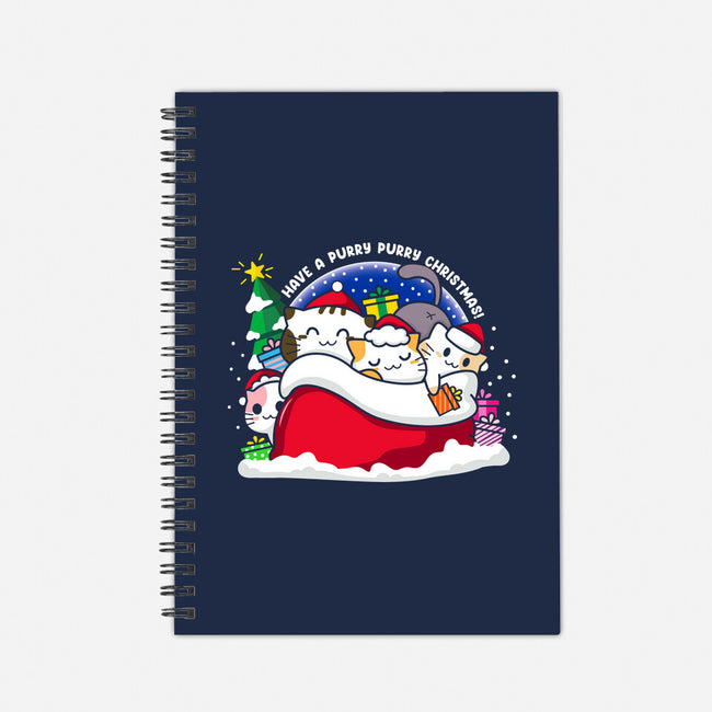 Purry Christmas-none dot grid notebook-bloomgrace28