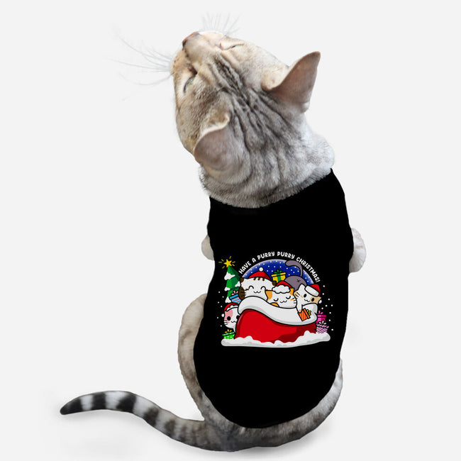 Purry Christmas-cat basic pet tank-bloomgrace28