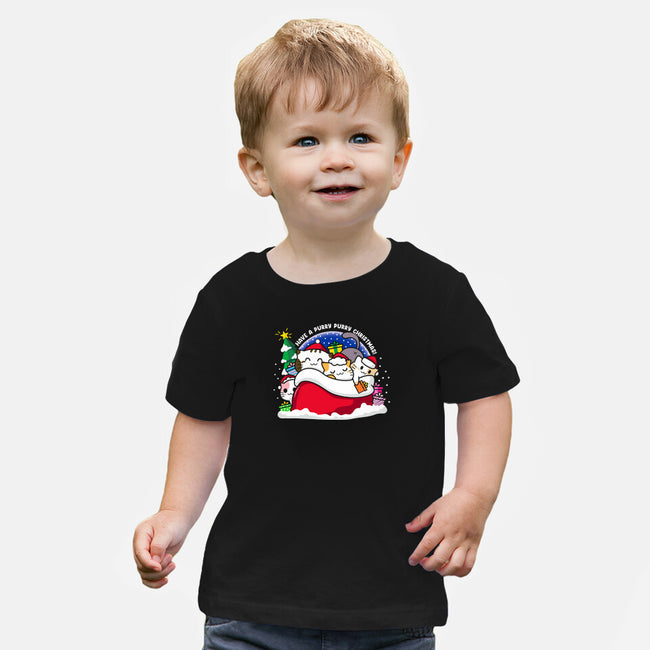 Purry Christmas-baby basic tee-bloomgrace28