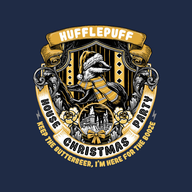 Holidays At The Hufflepuff House-mens heavyweight tee-glitchygorilla